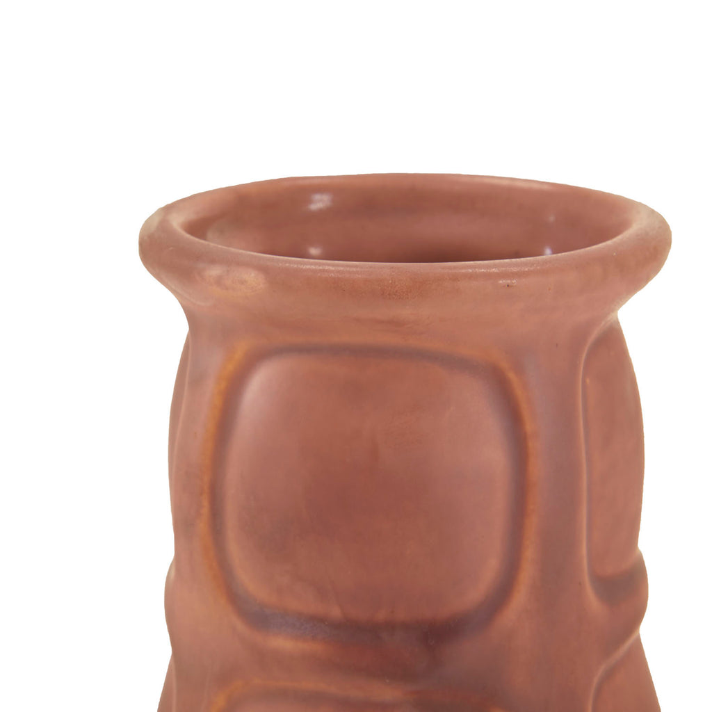 Brown Rust Tall Ceramic Vase (A+D)