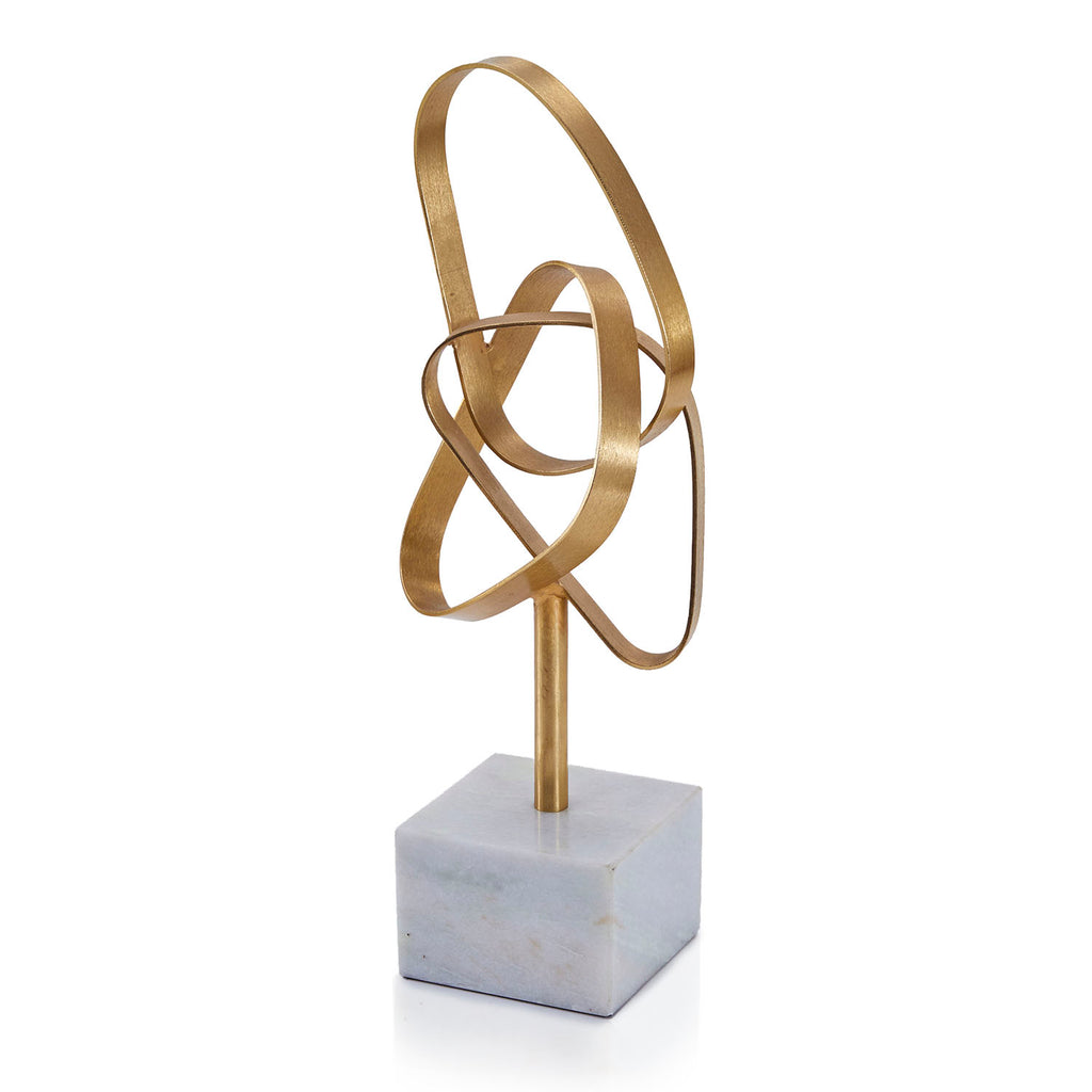 Gold Bent Geometric Sculpture (A+D)