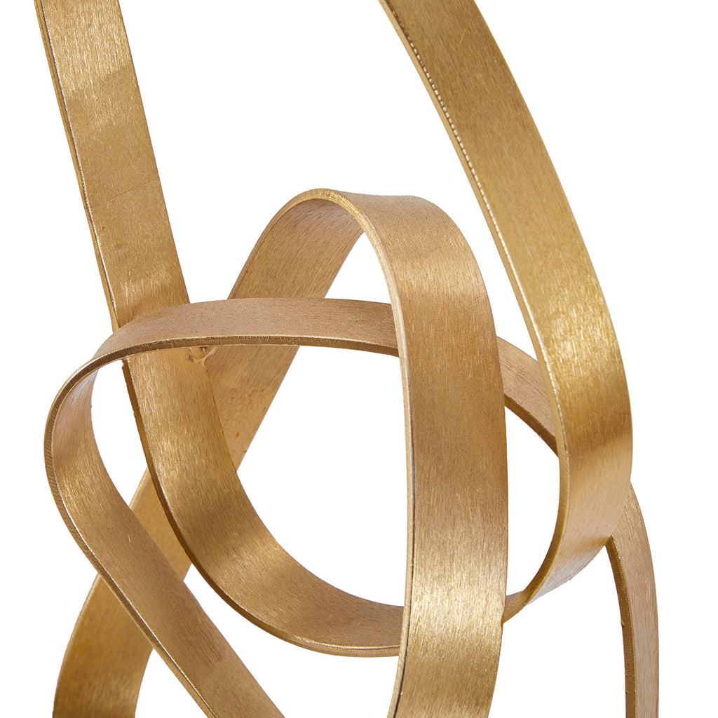 Gold Bent Geometric Sculpture (A+D)