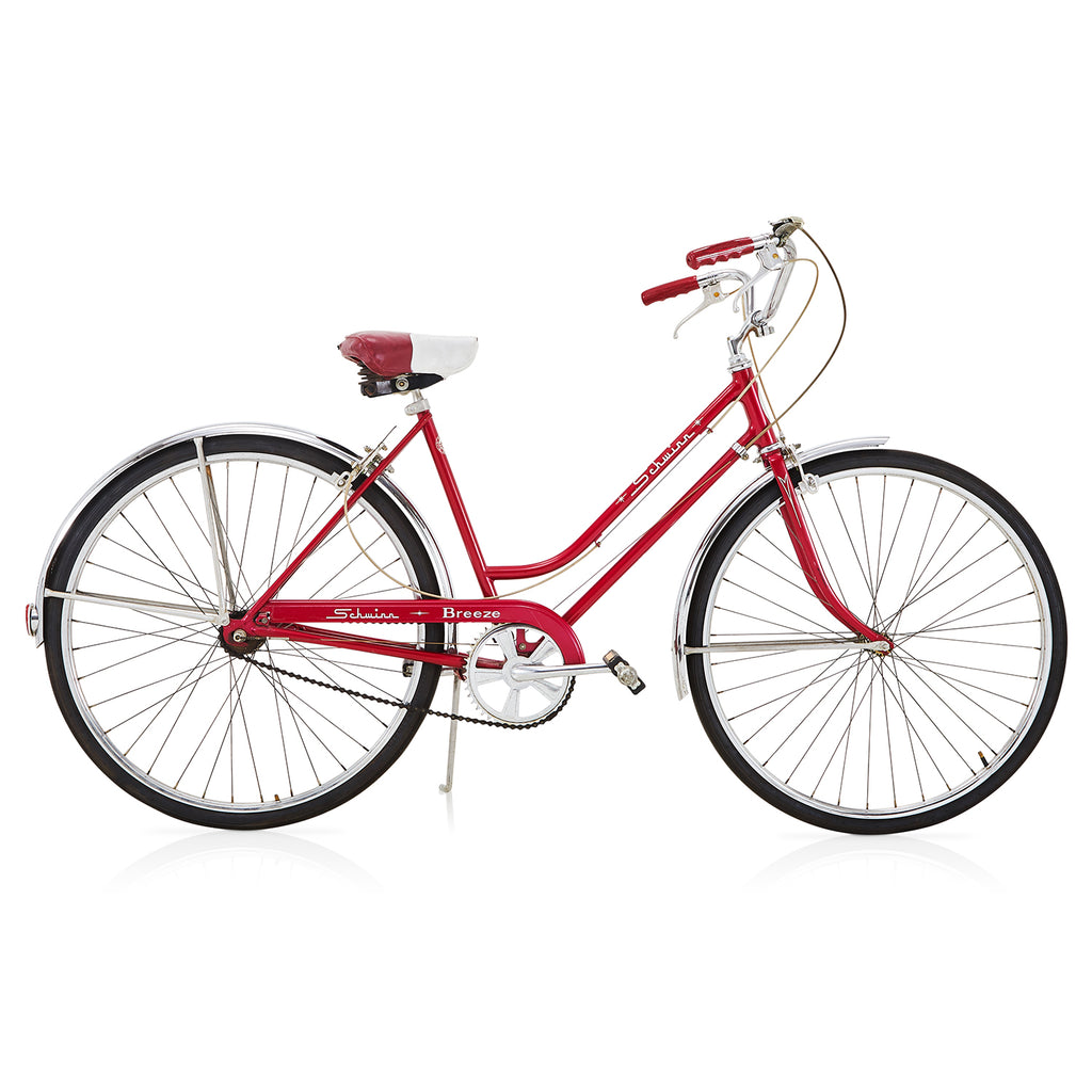 Red Schwinn Breeze Cruiser Bike