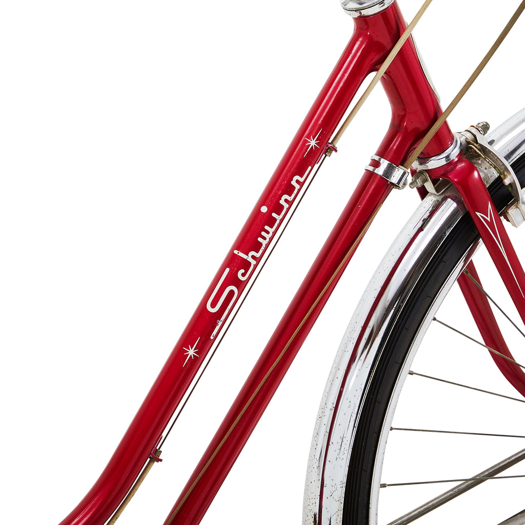 Red Schwinn Breeze Cruiser Bike