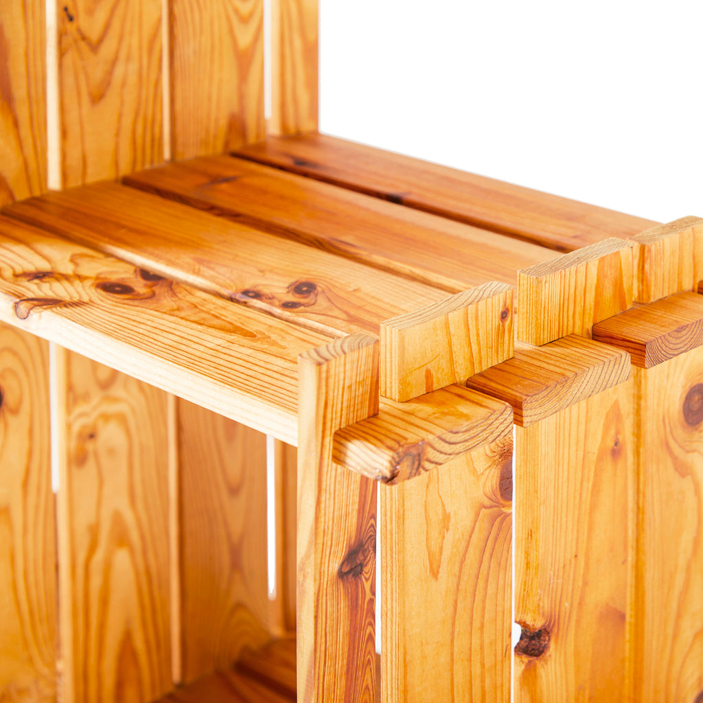 Wood Stacked Shelving Unit