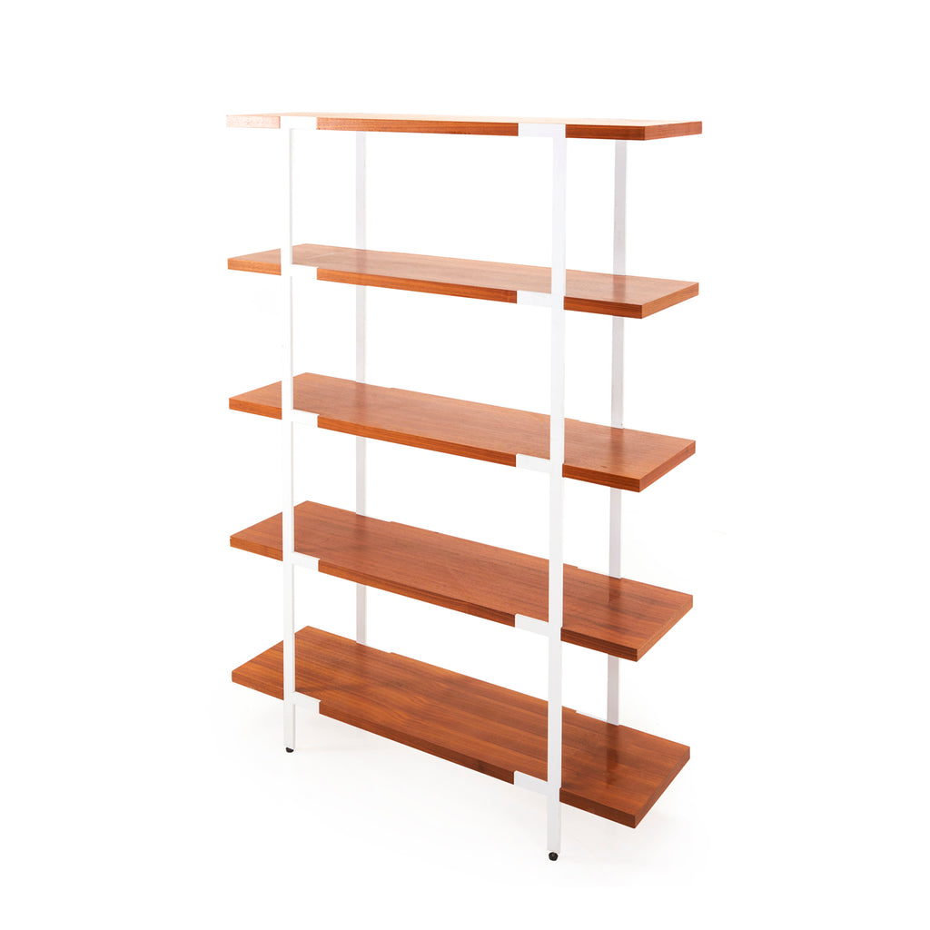 Wood and White Contemporary Book Shelf