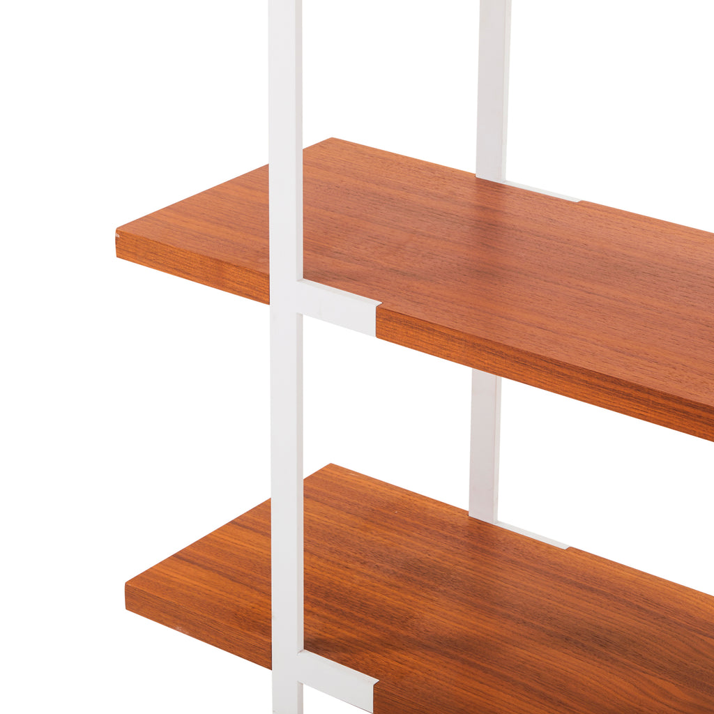Wood and White Contemporary Book Shelf