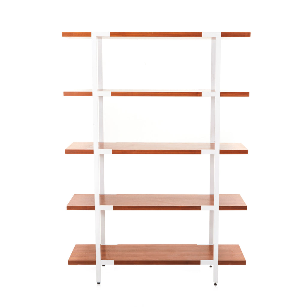 Wood and White Contemporary Book Shelf