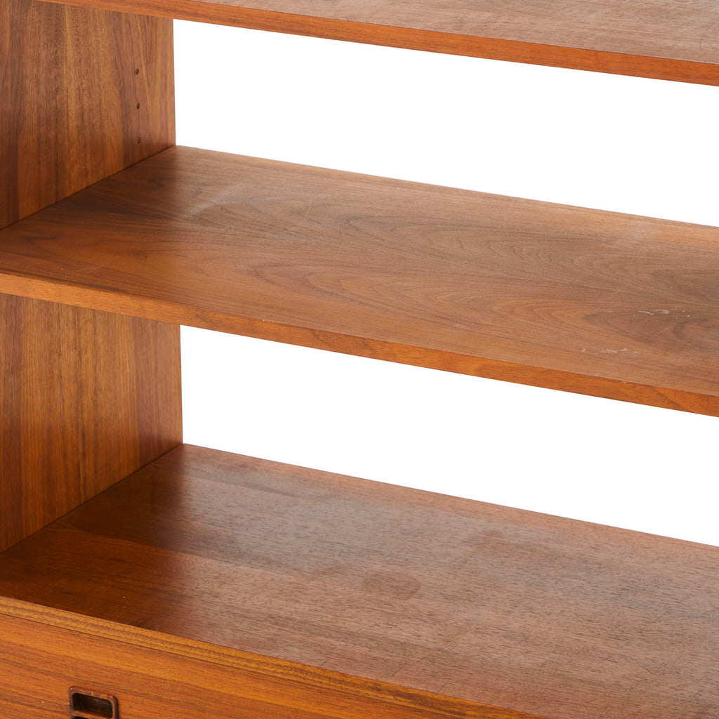 Wood Tall Contemporary Bookshelf Cabinet