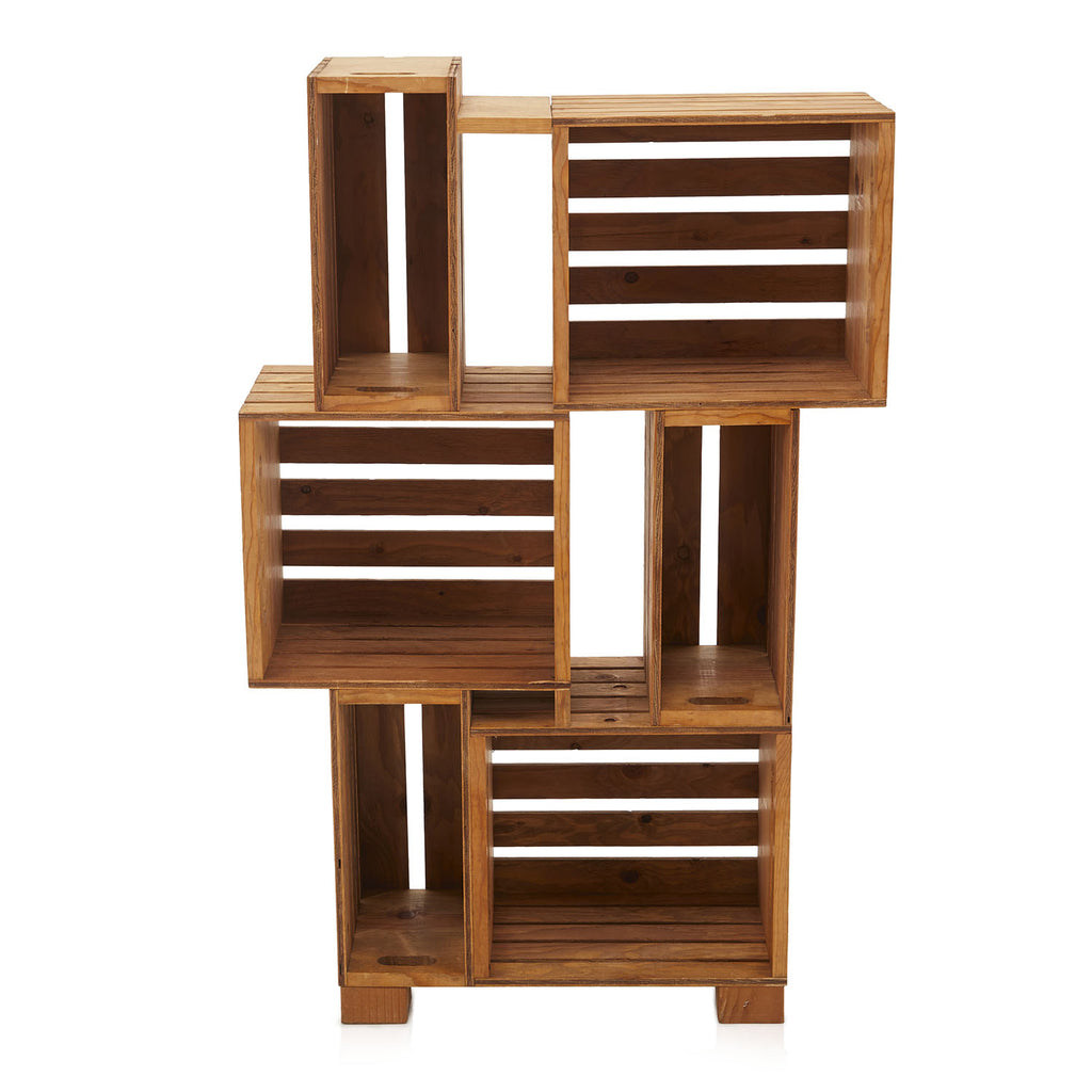 Multi Crate Storage Book Shelf
