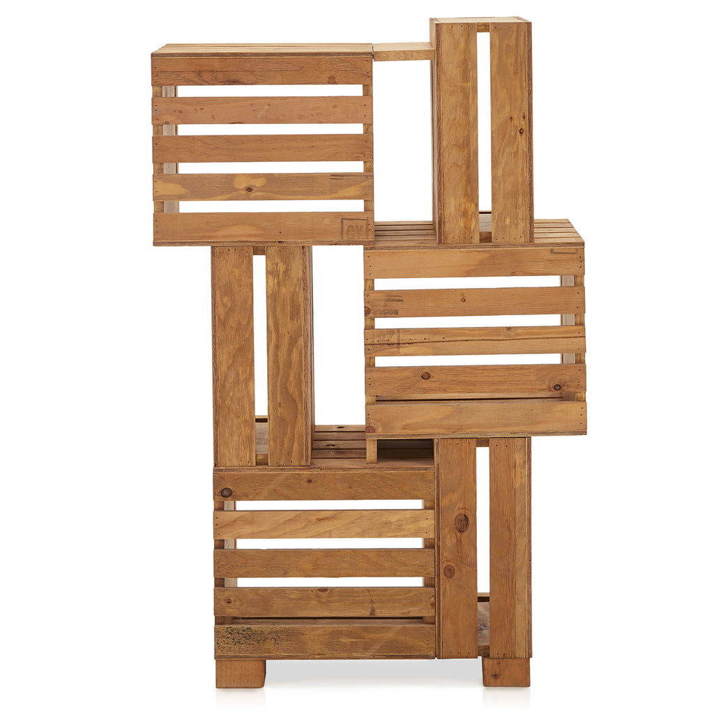 Multi Crate Storage Book Shelf