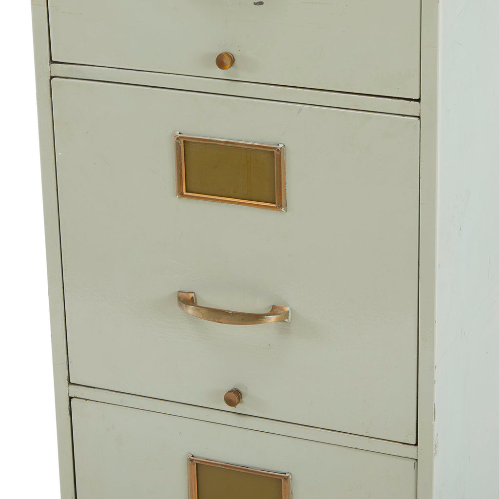 Vintage Grey File Cabinet
