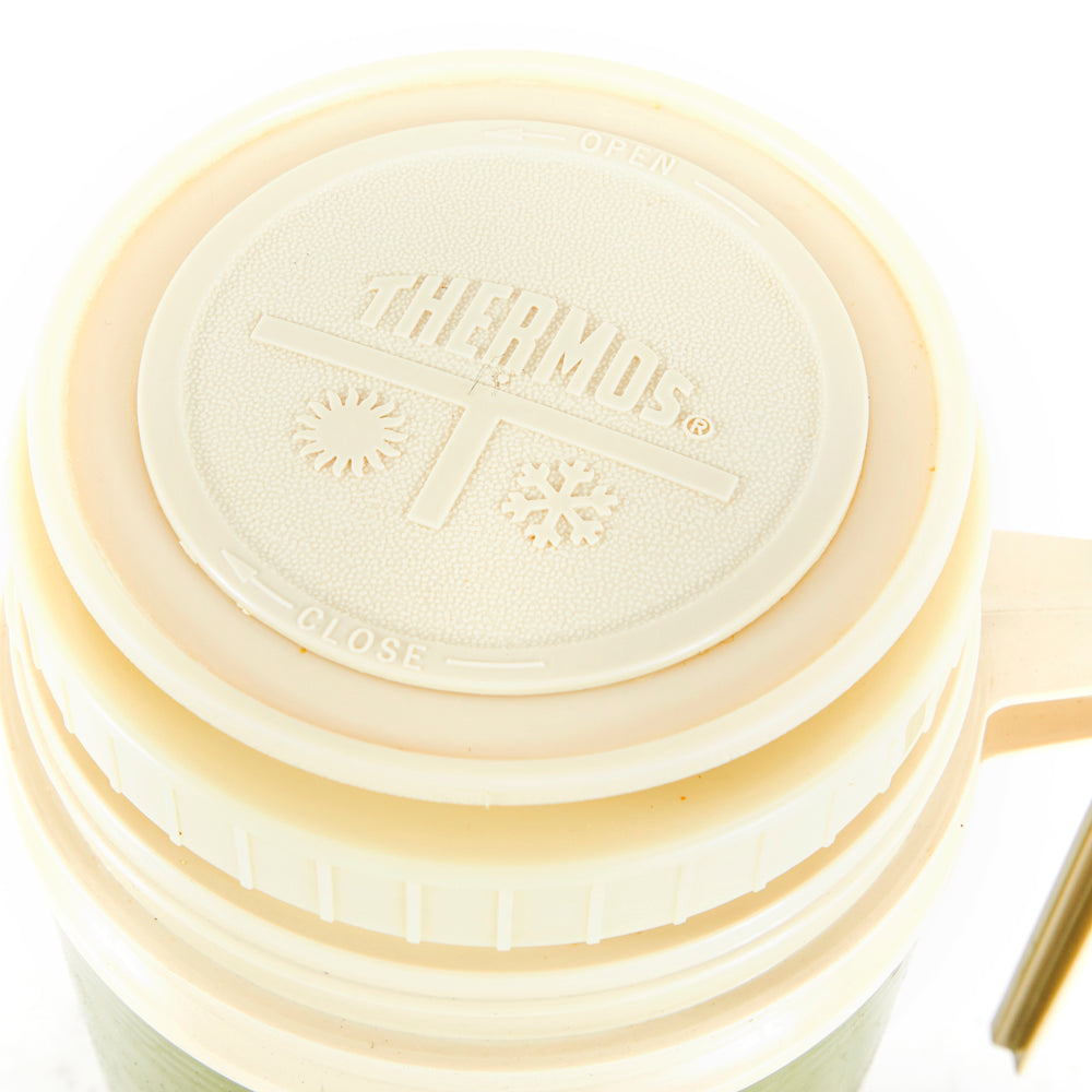 Short Green Vintage Thermos
