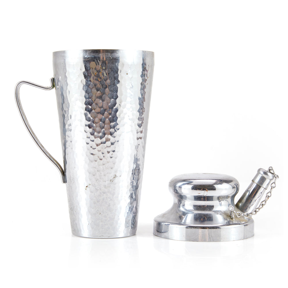 Chrome Dimpled Cocktail Shaker