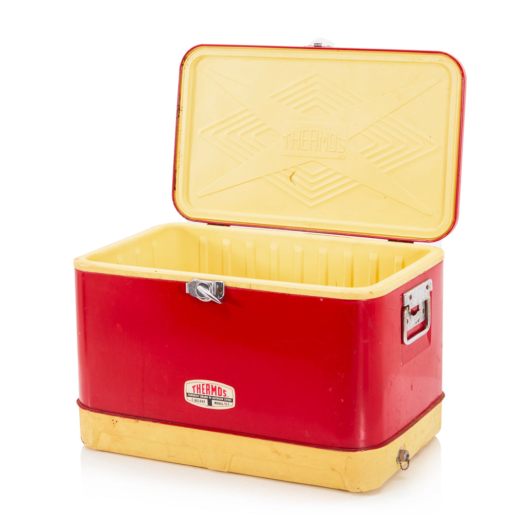 Vintage Red Thermos Cooler