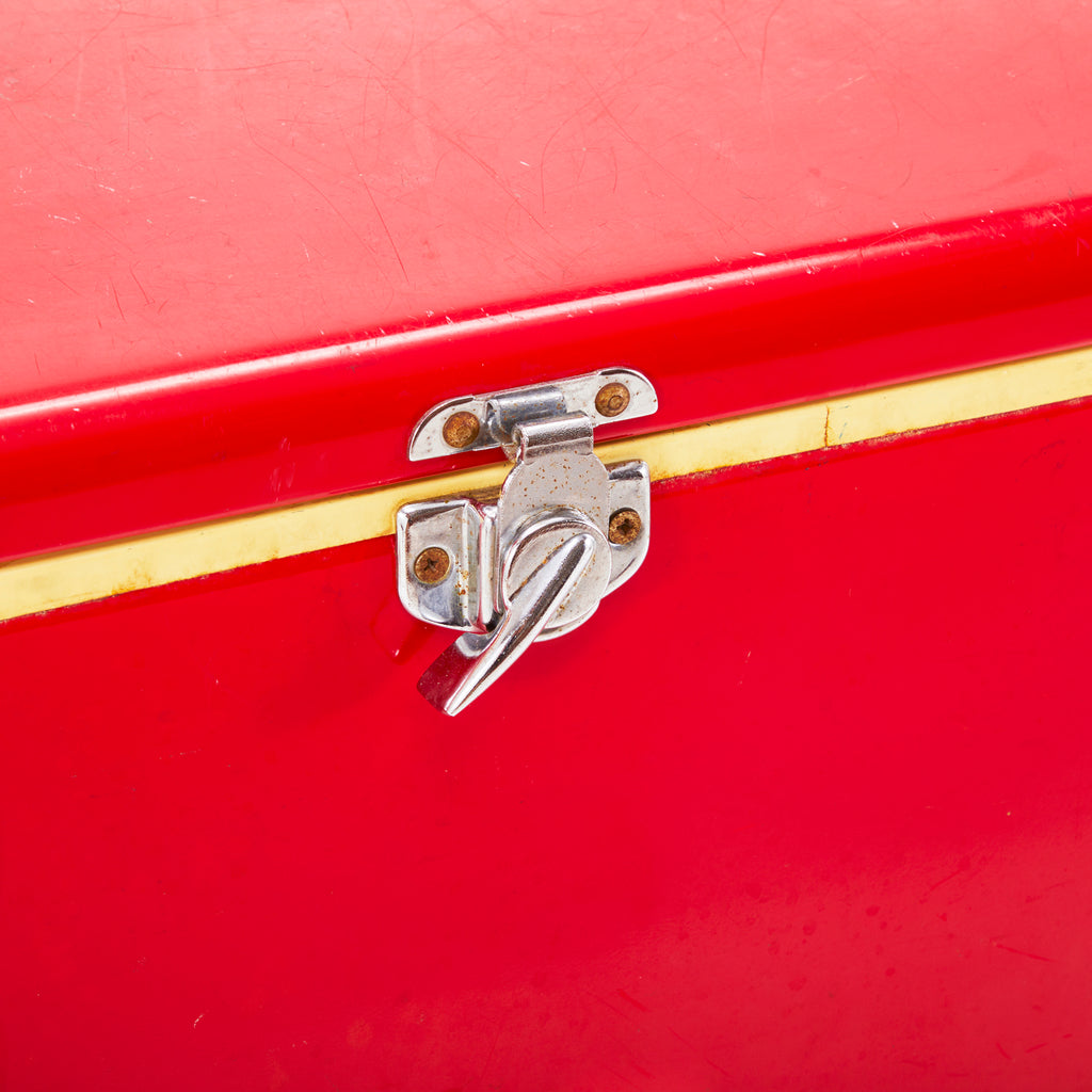 Vintage Red Thermos Cooler