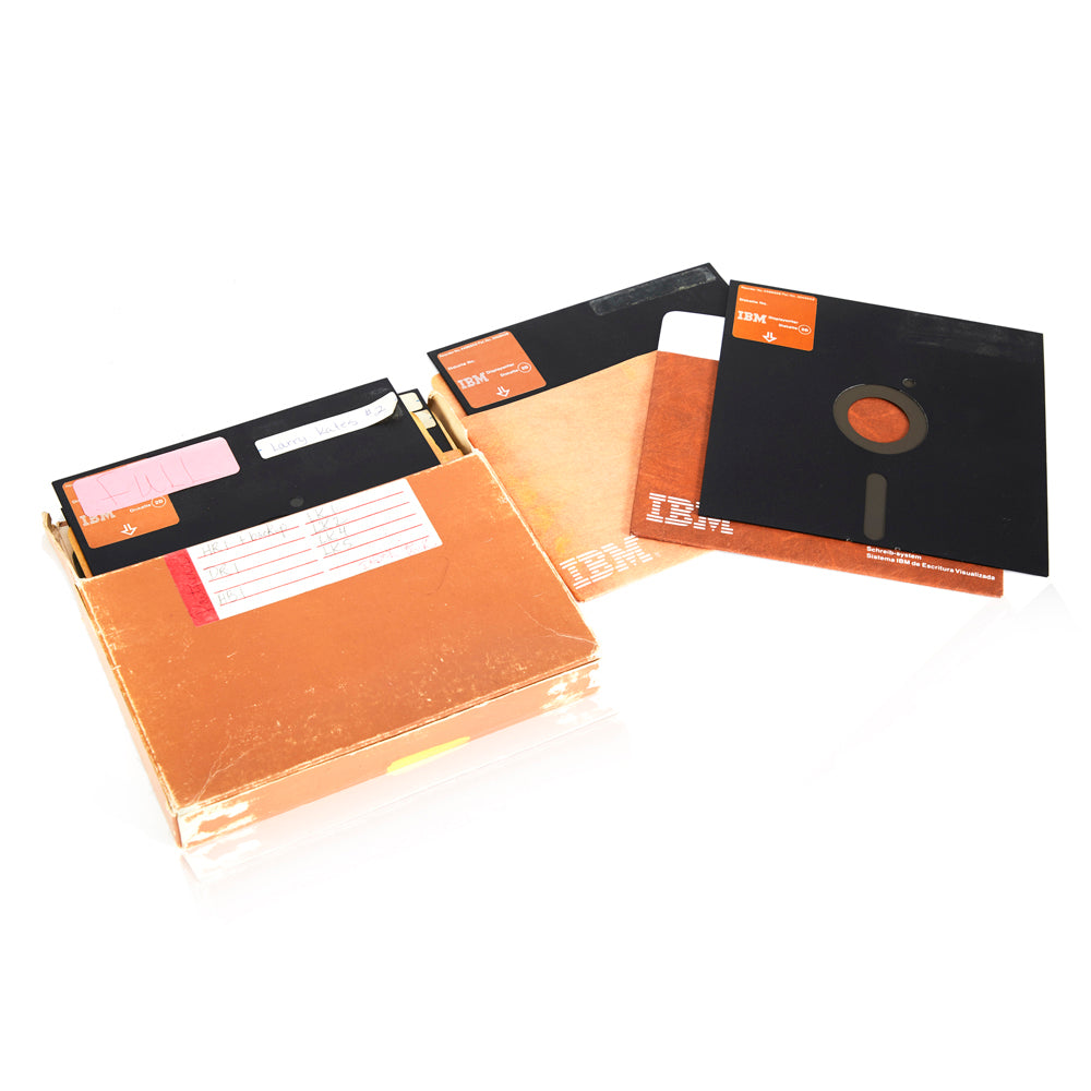 IBM Floppy Disks in Brown Paper Sleeve