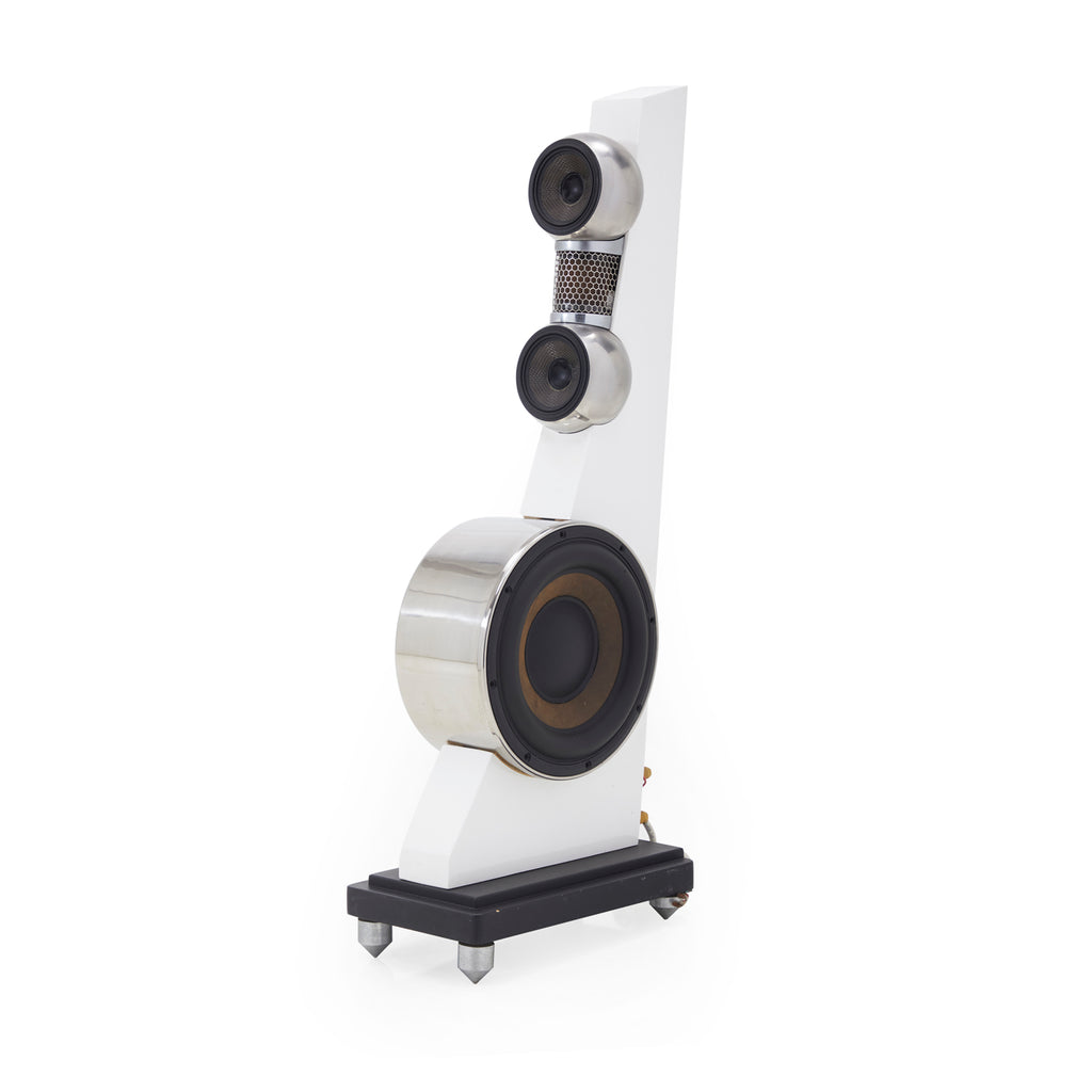 Standing White Retro Speaker