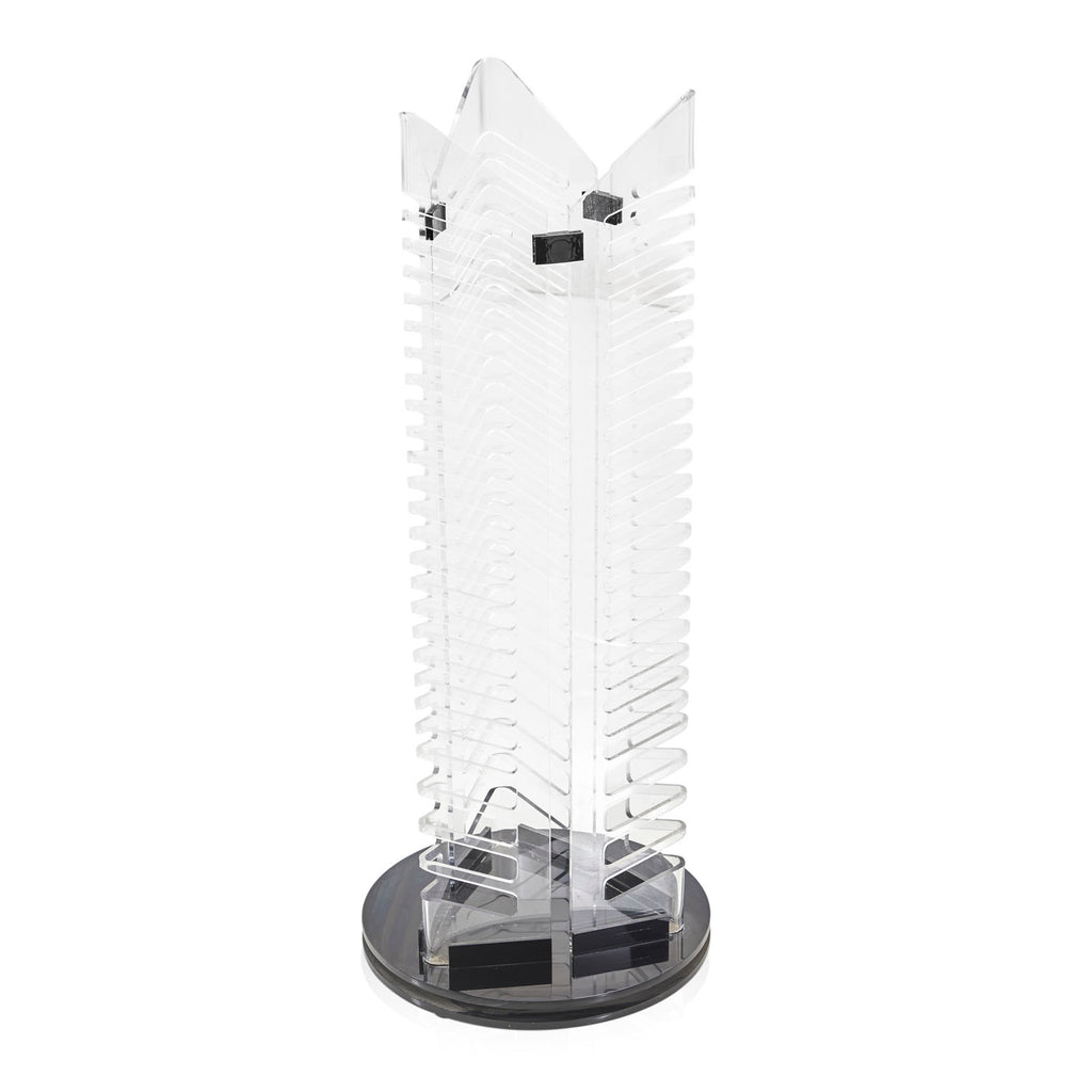 Lucite Spinning CD Storage Rack