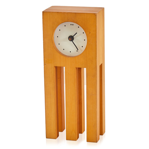 Light Wood Block Table Clock