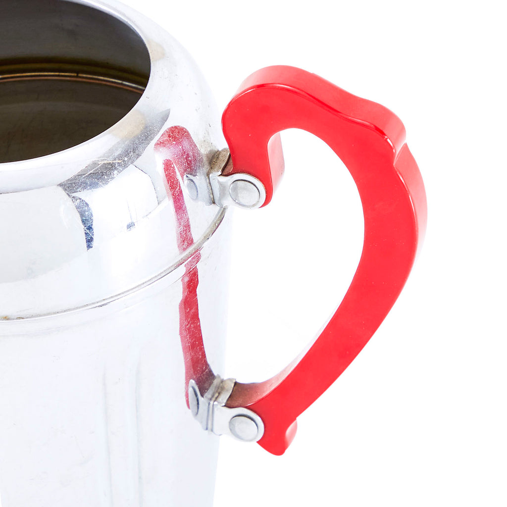 Chrome - Red Handle Water Pitcher