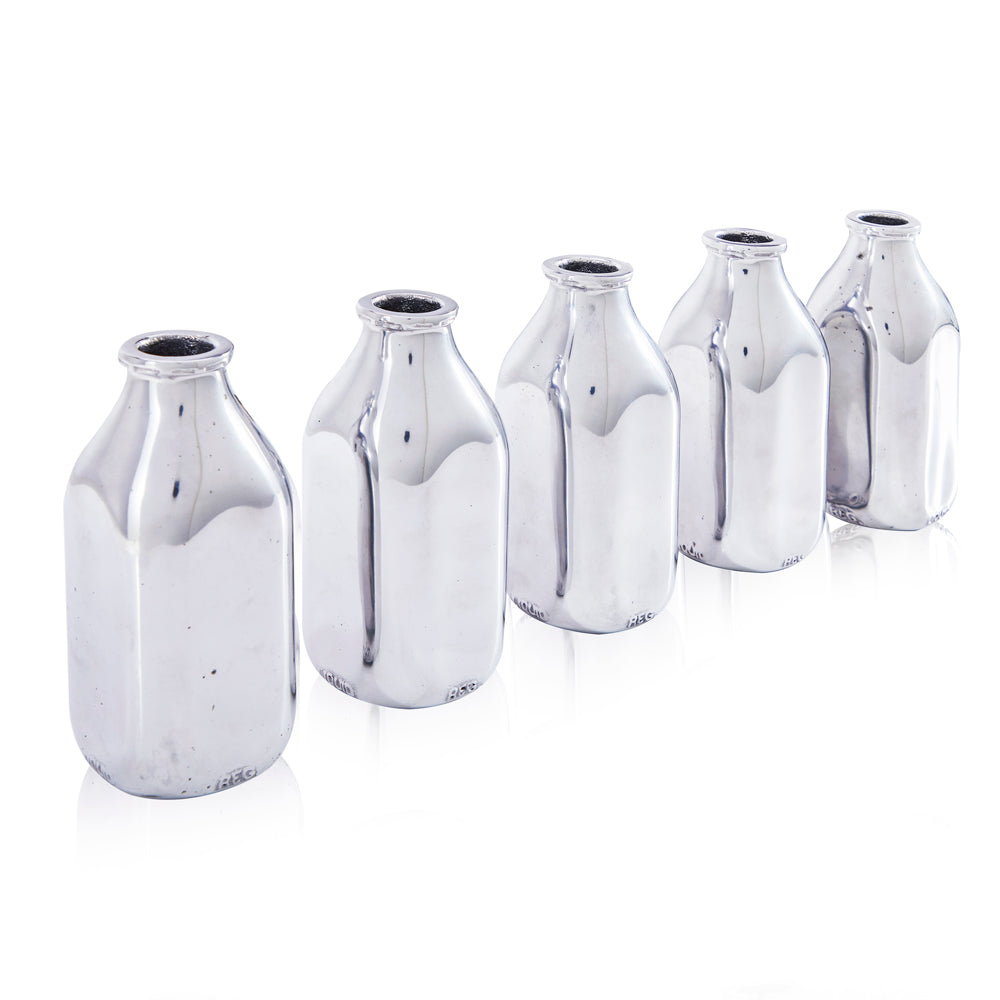 Chrome Milk Bottle