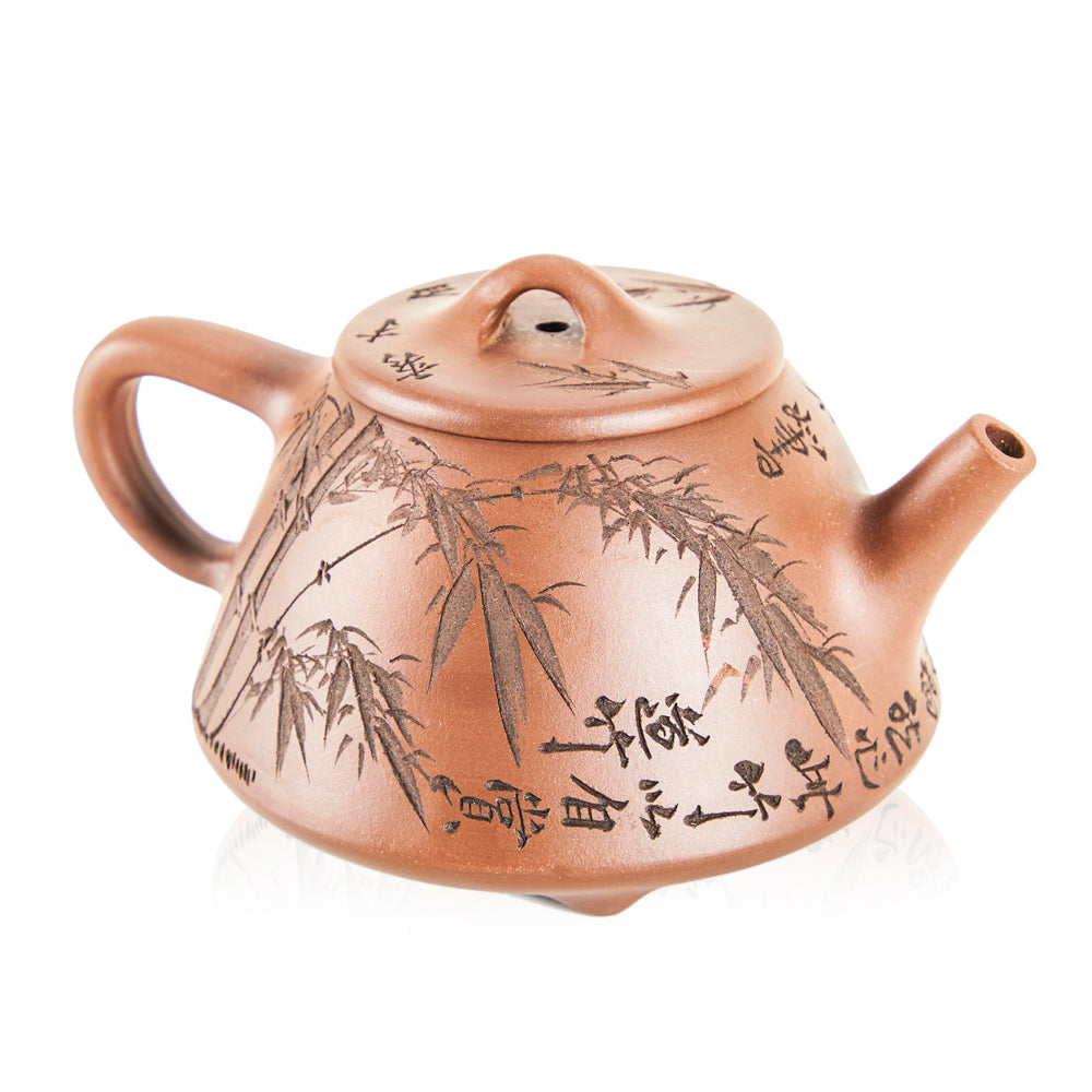 Brown Ceramic Japanese Tea Set - 6 Cups + 2 Teapots