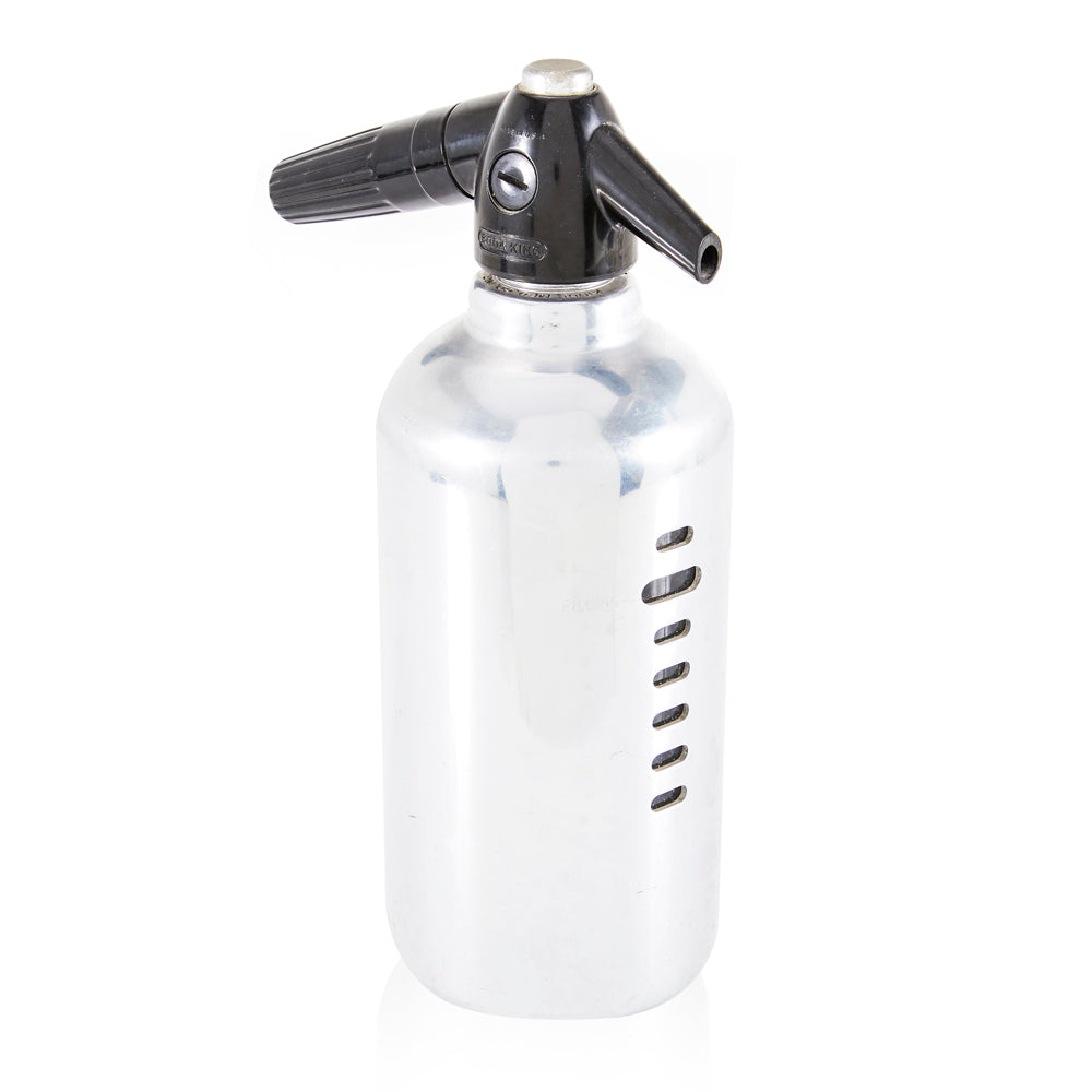 Vintage Chrome Seltzer Bottle