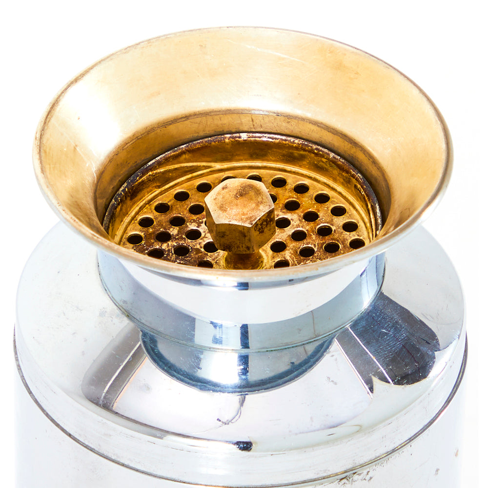 Chrome Deco Cylinder Cocktail Shaker