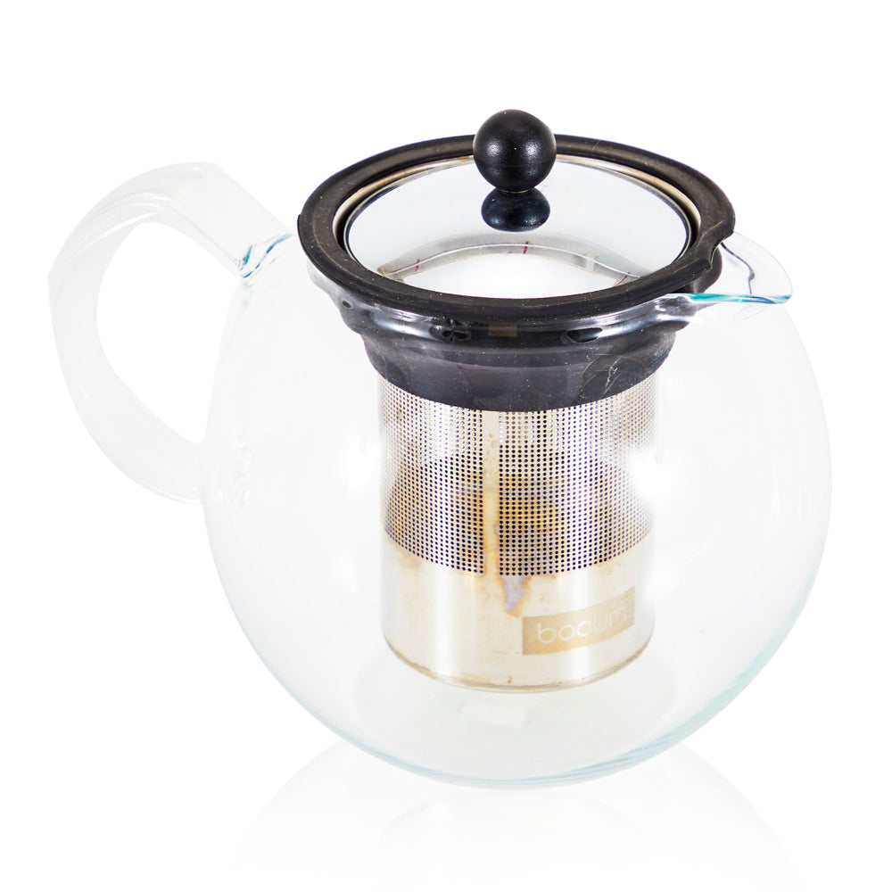 Round Glass Infuser Tea Pot