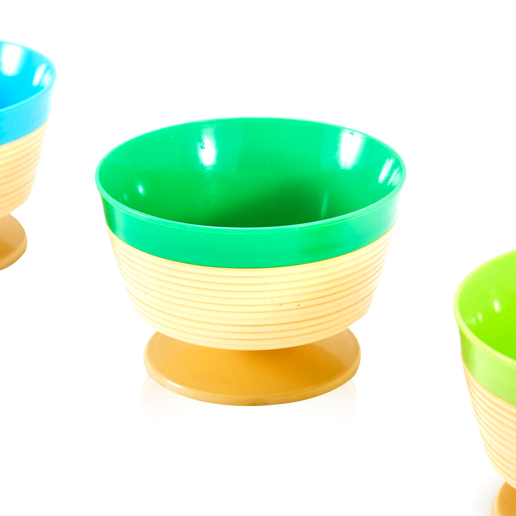Colorful Raffiaware Ice Cream Bowls - Set of 6