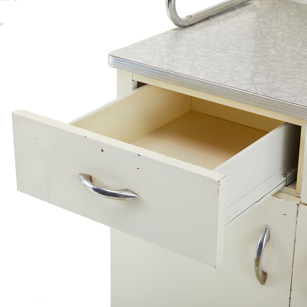White 70s Kitchenette Cabinet