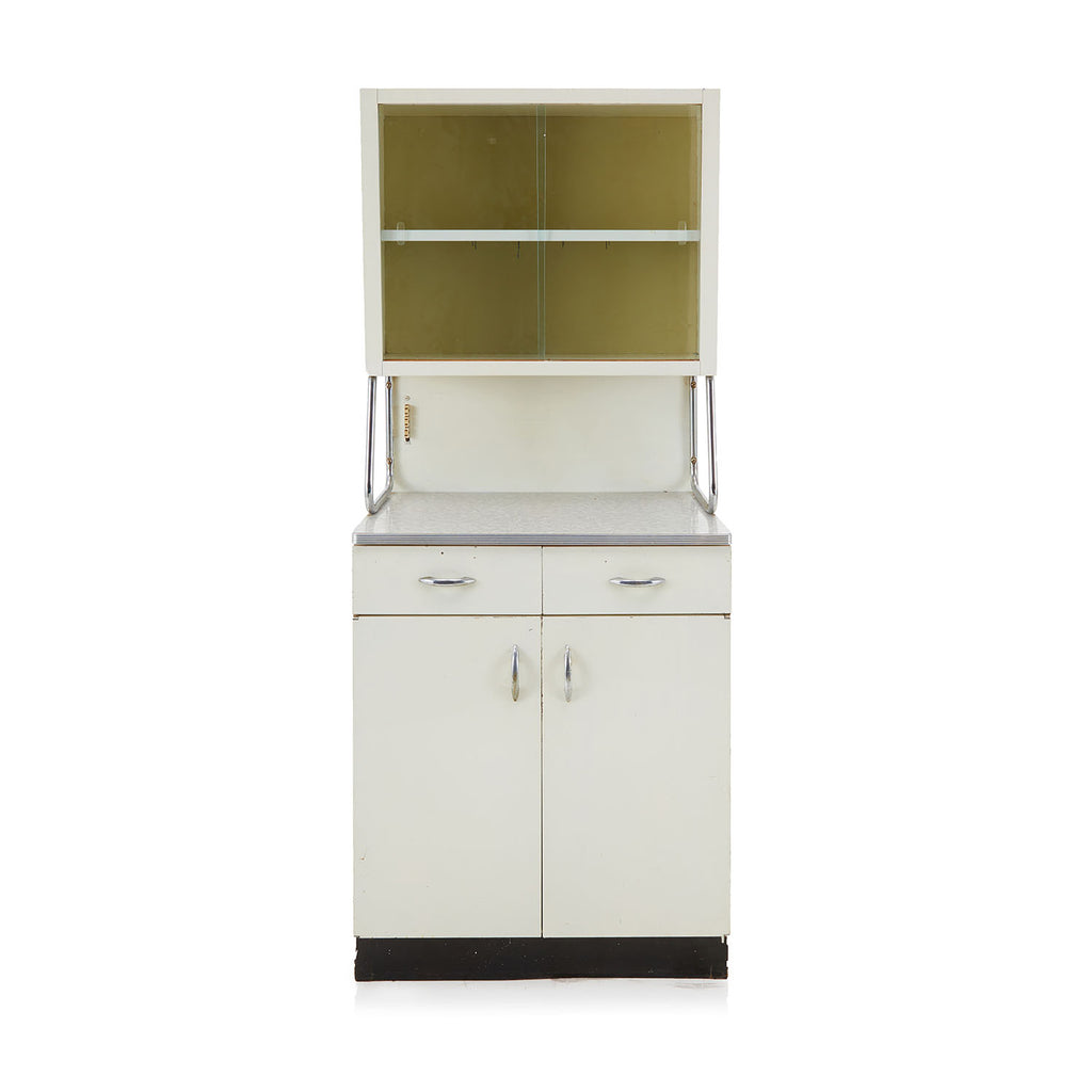 White 70s Kitchenette Cabinet