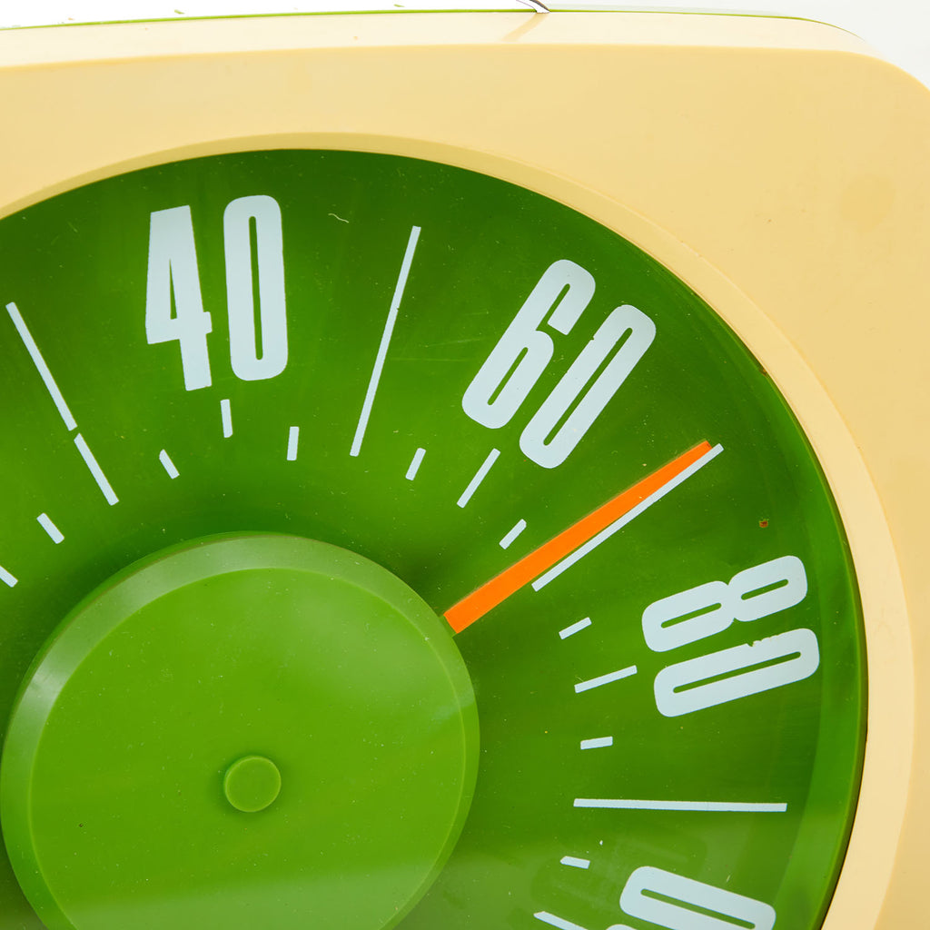 Vintage Green Wall Thermometer