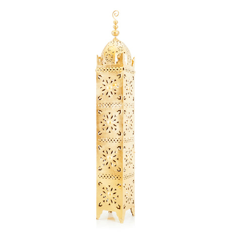 Tall Rusted Brass Moroccan Tower Sculptures