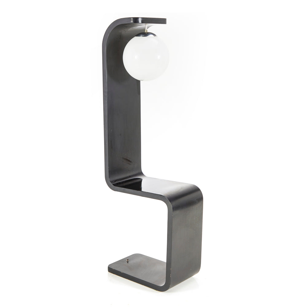 Black Modeline S-Curve Floor Lamp