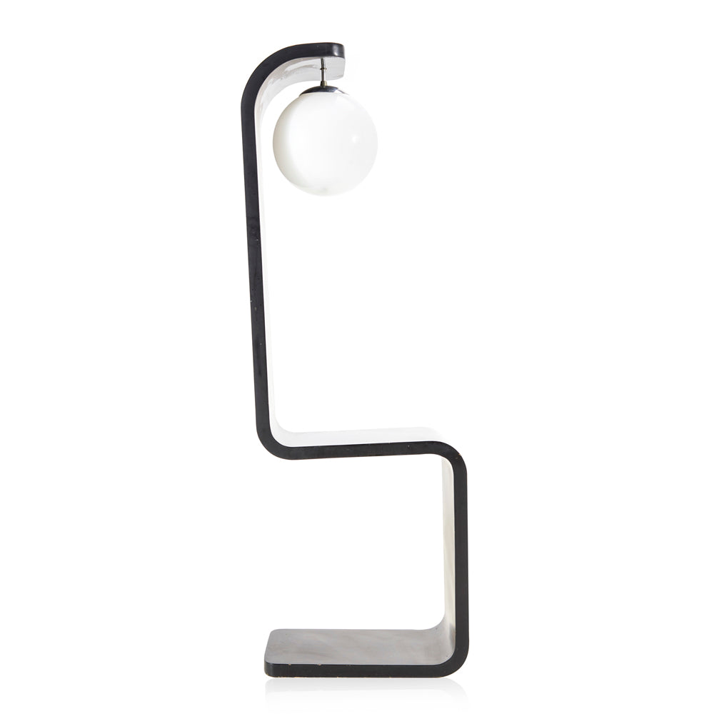 Black Modeline S-Curve Floor Lamp