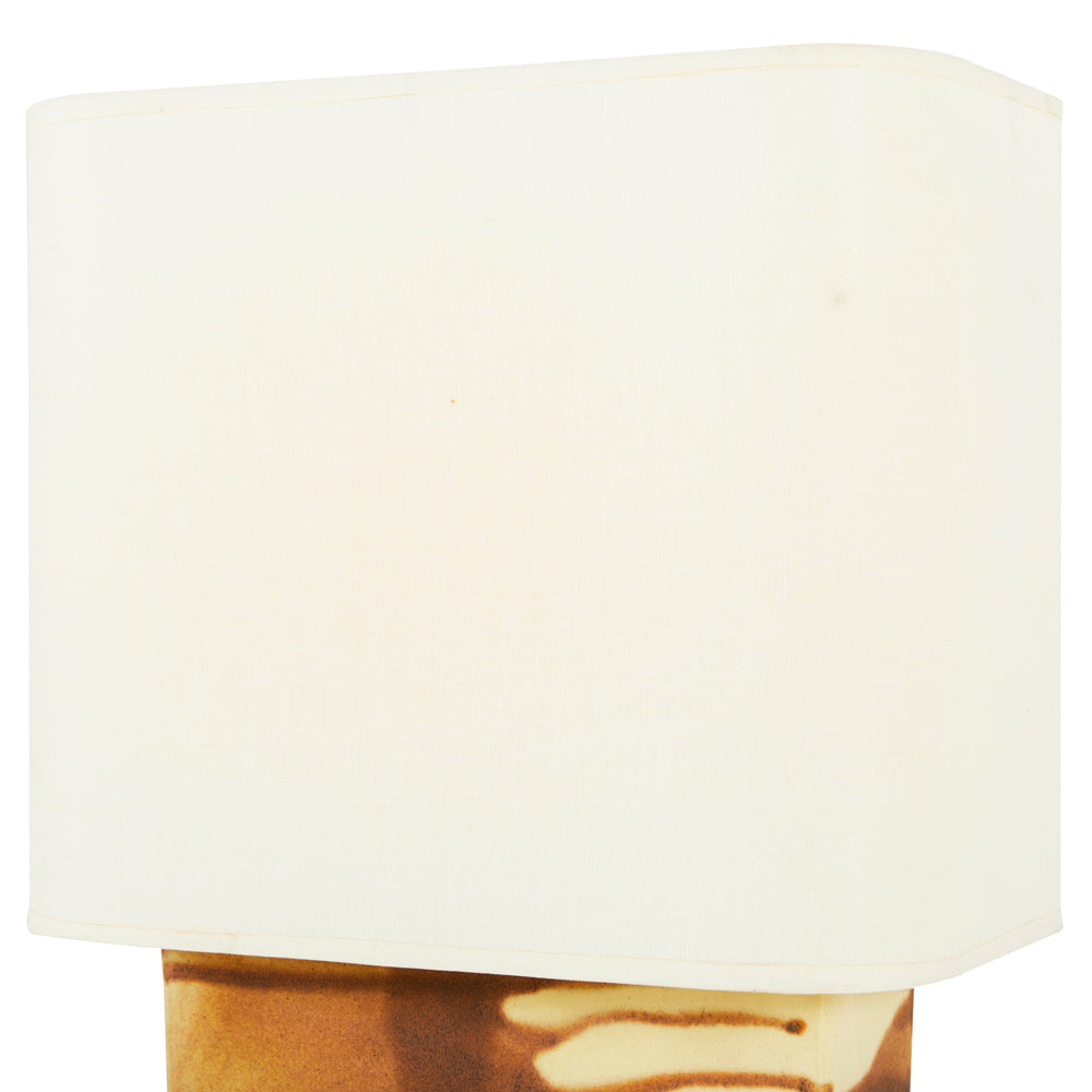 Cream Drip Glaze Table Lamp