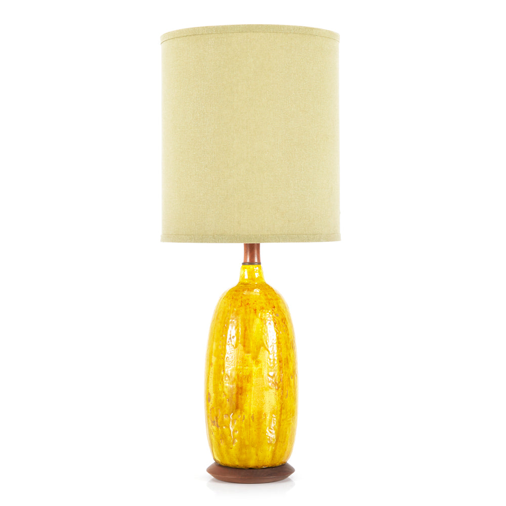 Yellow Ceramic Lamp