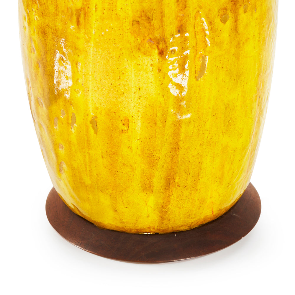 Yellow Ceramic Lamp