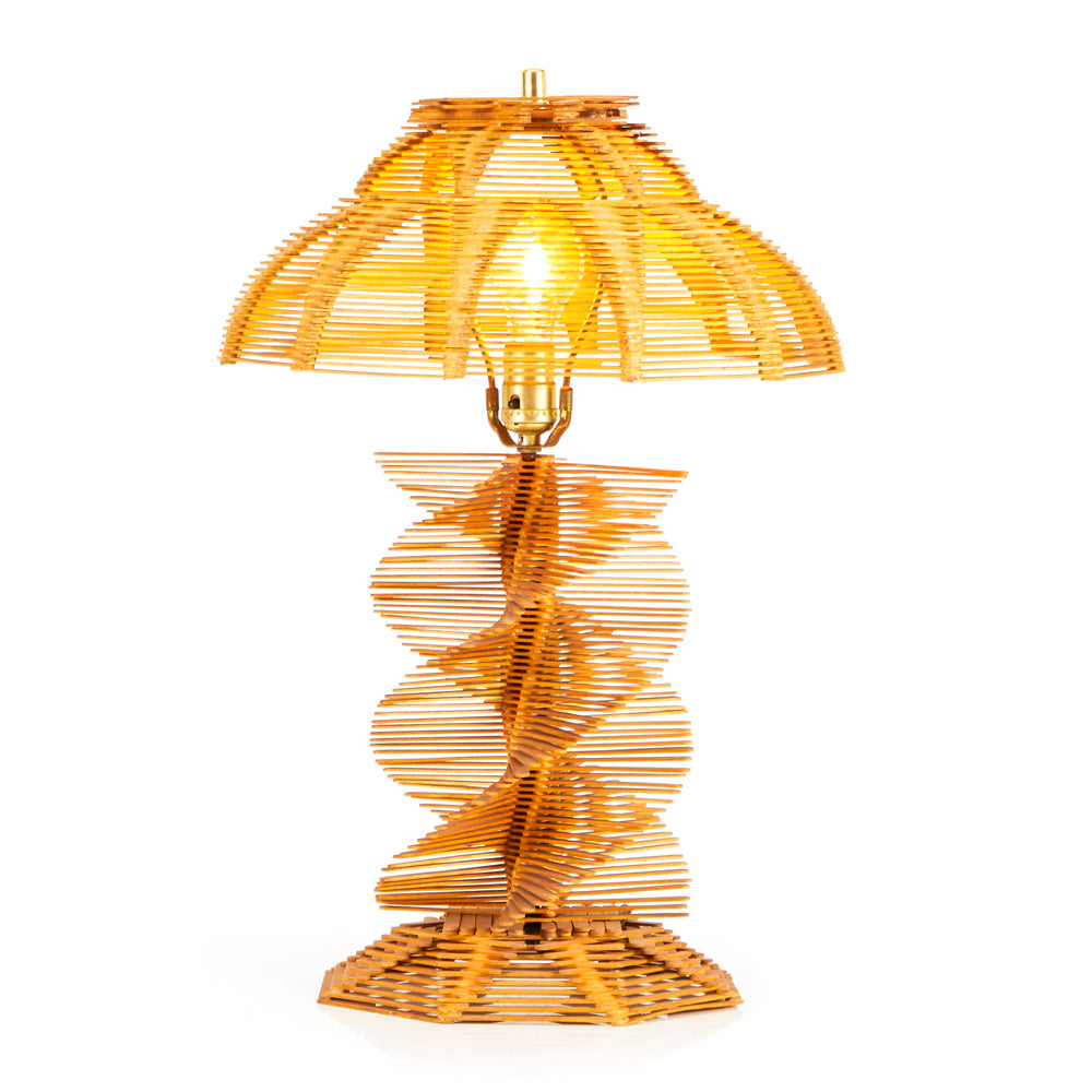 Wood Popsicle Stick Lamp