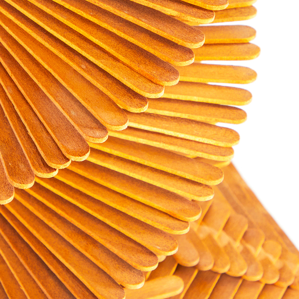 Wood Popsicle Stick Lamp