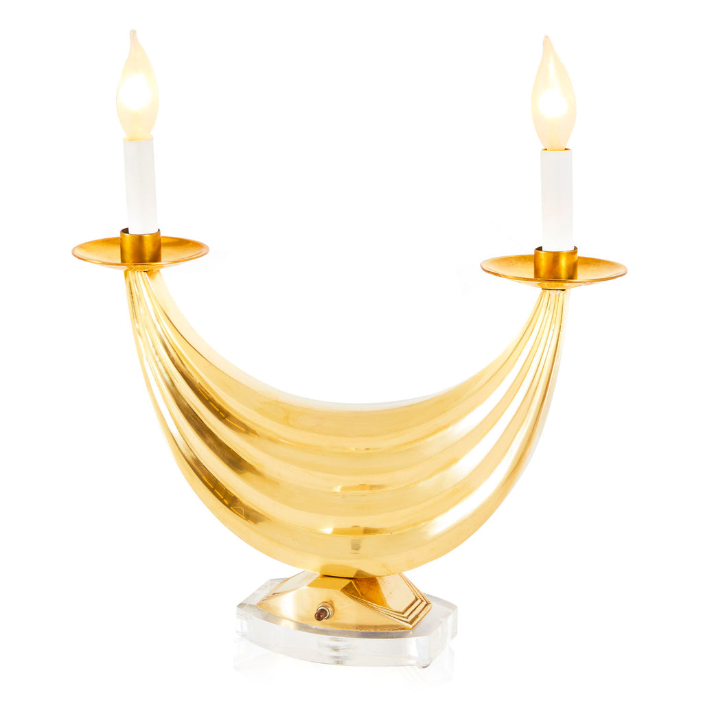 Gold Candelabra Lamp