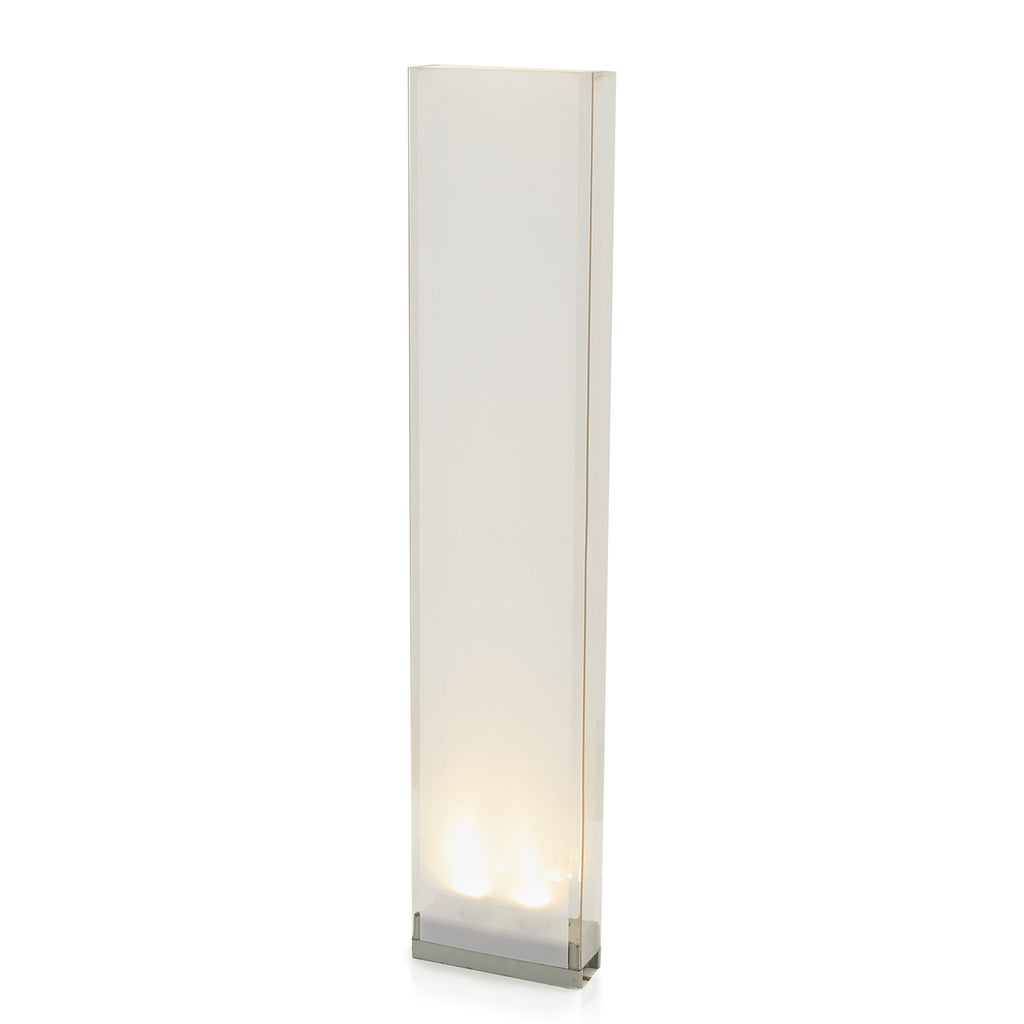 White Translucent Cortina Floor Lamp
