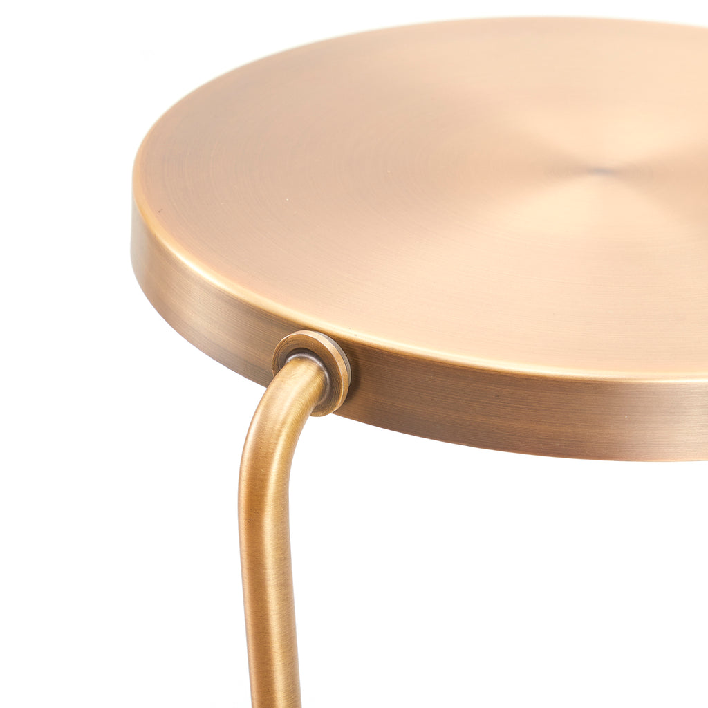 Bronze & Wood Minimalist Desk Lamp