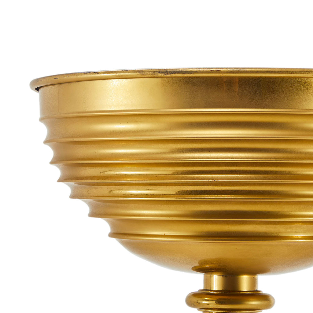 Gold Bowl Deco Floor Lamp