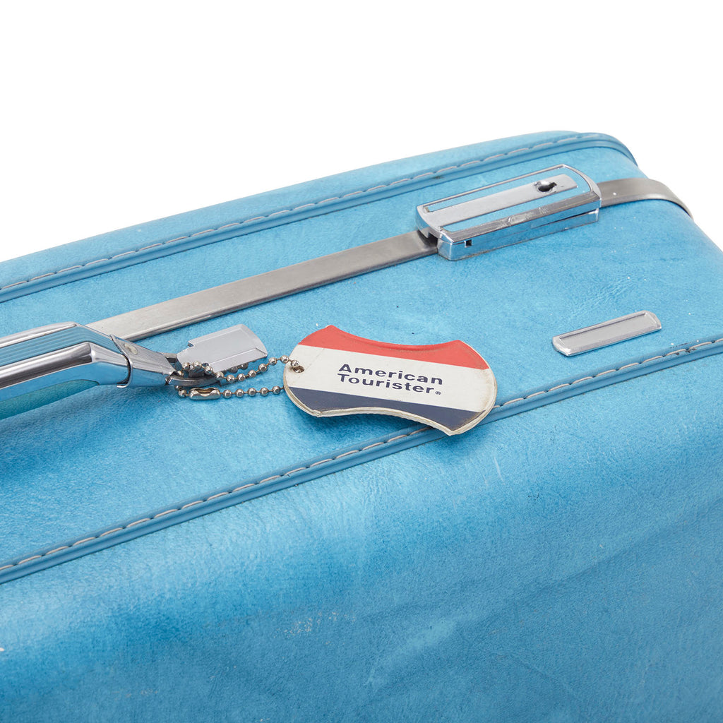 Vintage Blue Suitcase Large