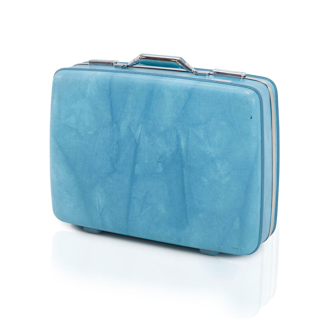 Vintage Blue Suitcase Medium 2