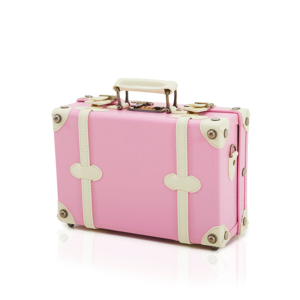 Pink Leather Suitcase