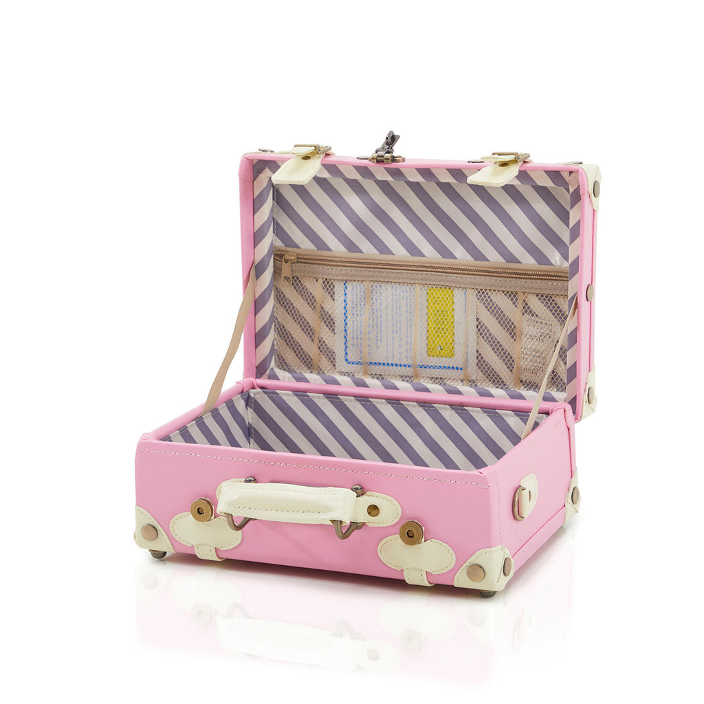 Pink Leather Suitcase