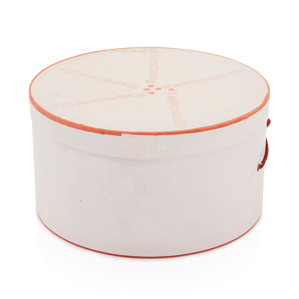 White "The Broadway Charm Club" Hat Box