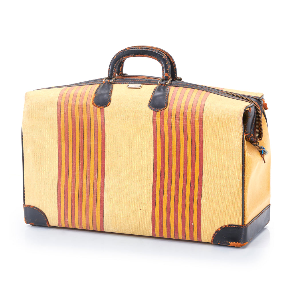 Tan with Red Racing Stripe Soft Luggage