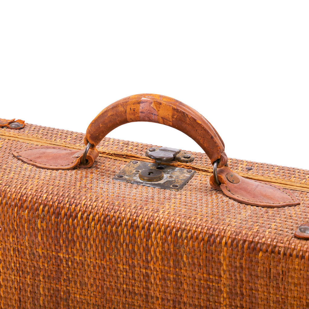 Wicker Woven Suitcase